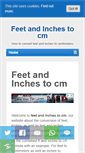 Mobile Screenshot of feetandinchestocm.com